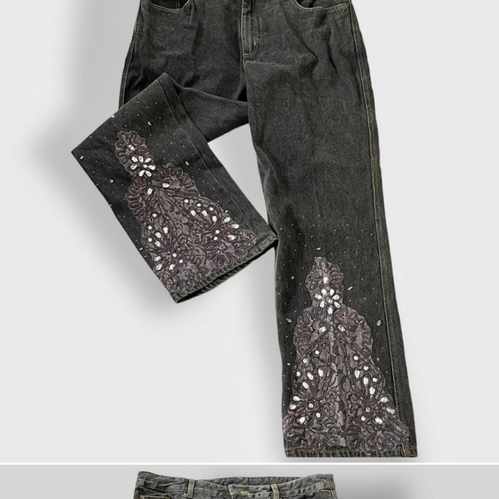 Jeanology collection vintage y2k jeweled jeans